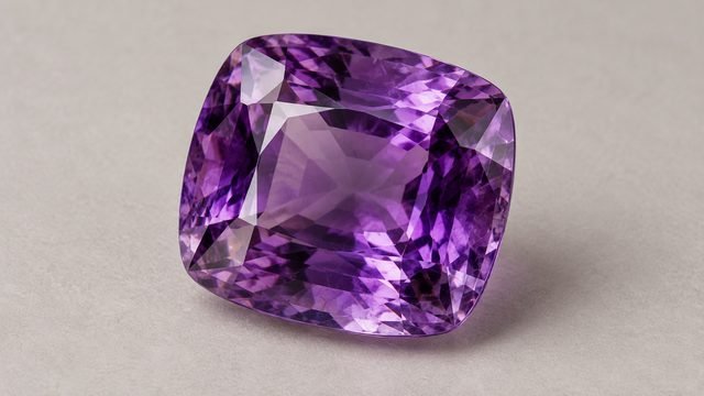 An amethyst, purple