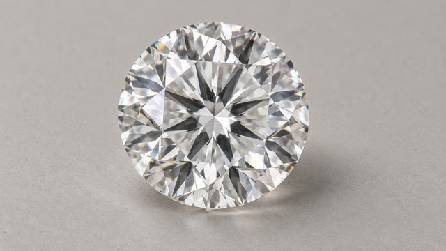 A diamond, colorless or colored