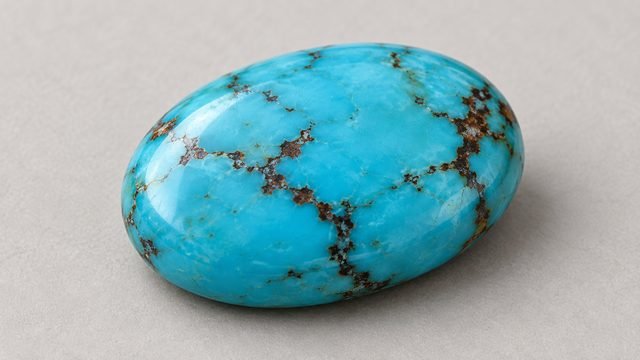 A turquoise, blue to green
